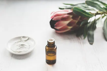 Massage cream and essential oils