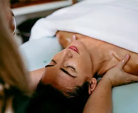 Woman receiving Lymphatic Massage
